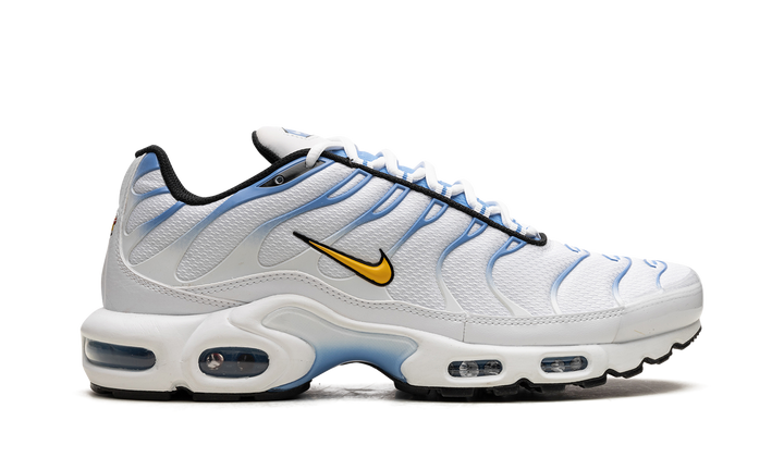 NIKE AIR MAX PLUS UNIVERSITY GOLD WHITE