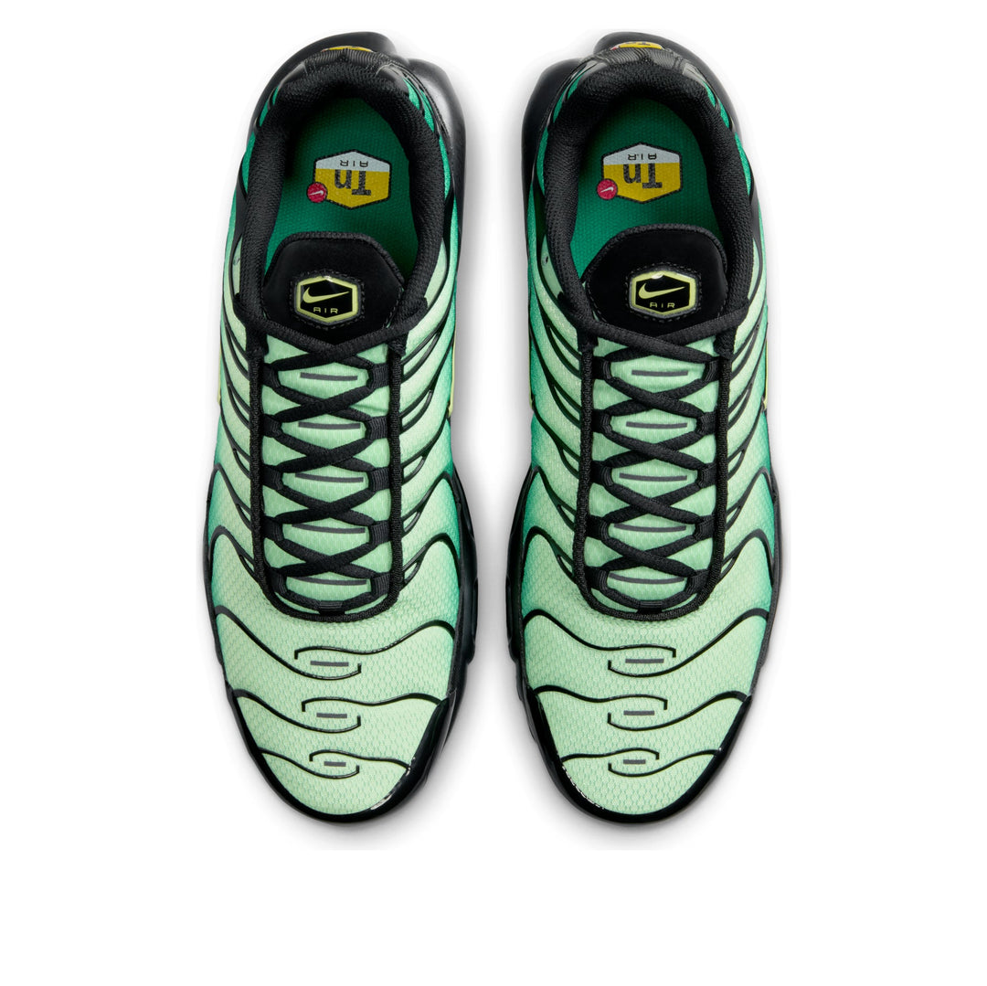 NIKE AIR MAX PLUS VAPOR GREEN MALACHITE BLACK LIGHT LEMON TWIST