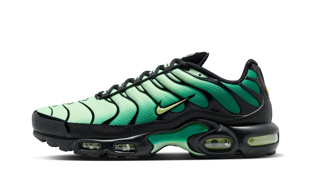NIKE AIR MAX PLUS VAPOR GREEN MALACHITE BLACK LIGHT LEMON TWIST
