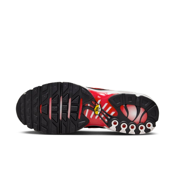NIKE AIR MAX PLUS WHITE BLACK UNIVERSITY RED