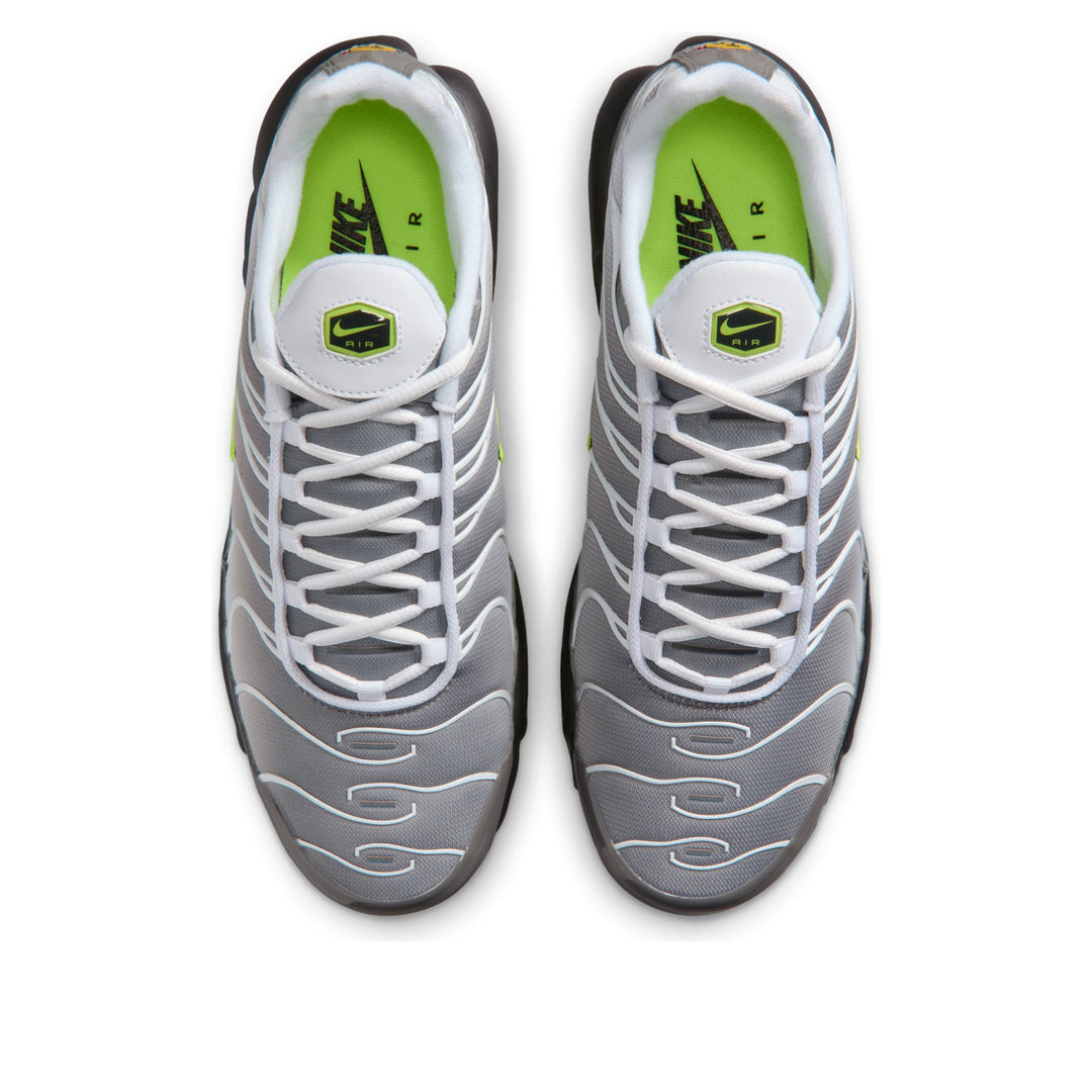 NIKE AIR MAX PLUS WHITE PEARL GREY NEON