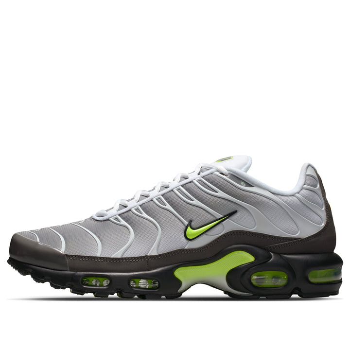 NIKE AIR MAX PLUS WHITE PEARL GREY NEON
