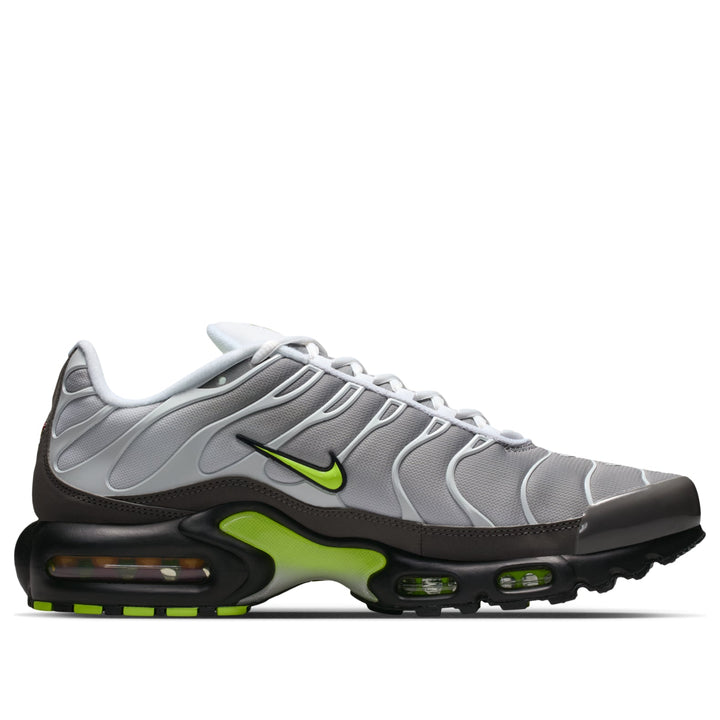 NIKE AIR MAX PLUS WHITE PEARL GREY NEON