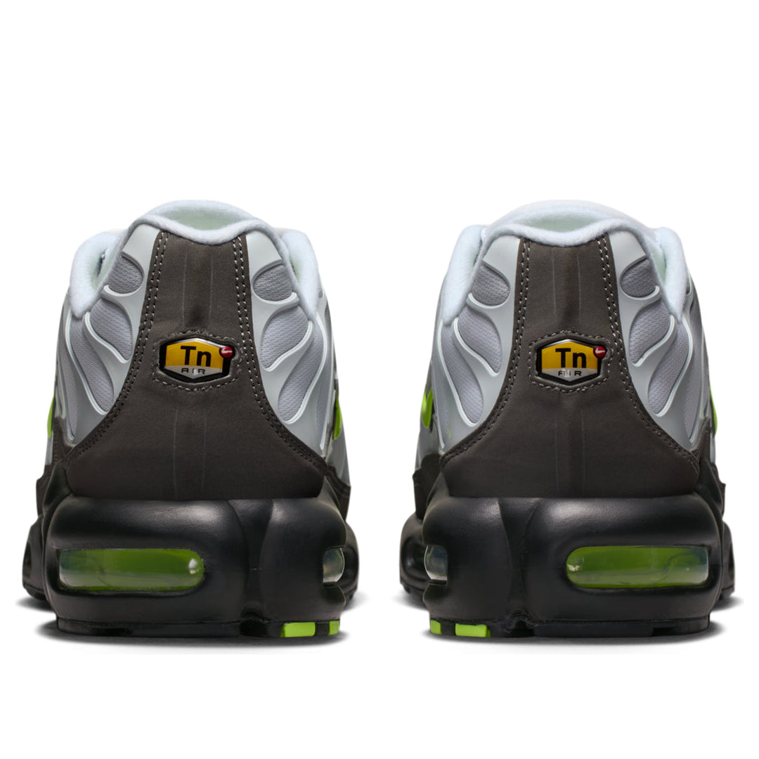 NIKE AIR MAX PLUS WHITE PEARL GREY NEON