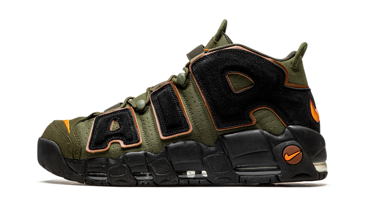 NIKE AIR MORE UPTEMPO 96 CARGO KHAKI &amp; BLACK