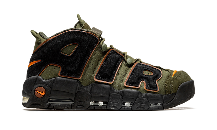 NIKE AIR MORE UPTEMPO 96 CARGO KHAKI &amp; BLACK