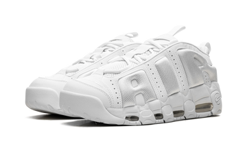 NIKE AIR MORE UPTEMPO LOW TRIPLE WHITE — Stock