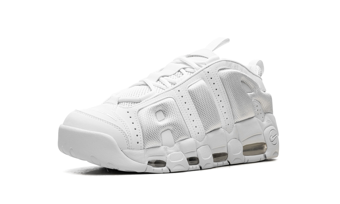 NIKE AIR MORE UPTEMPO LOW TRIPLE WHITE