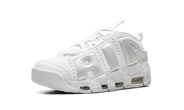 NIKE AIR MORE UPTEMPO LOW TRIPLE WHITE — Stock