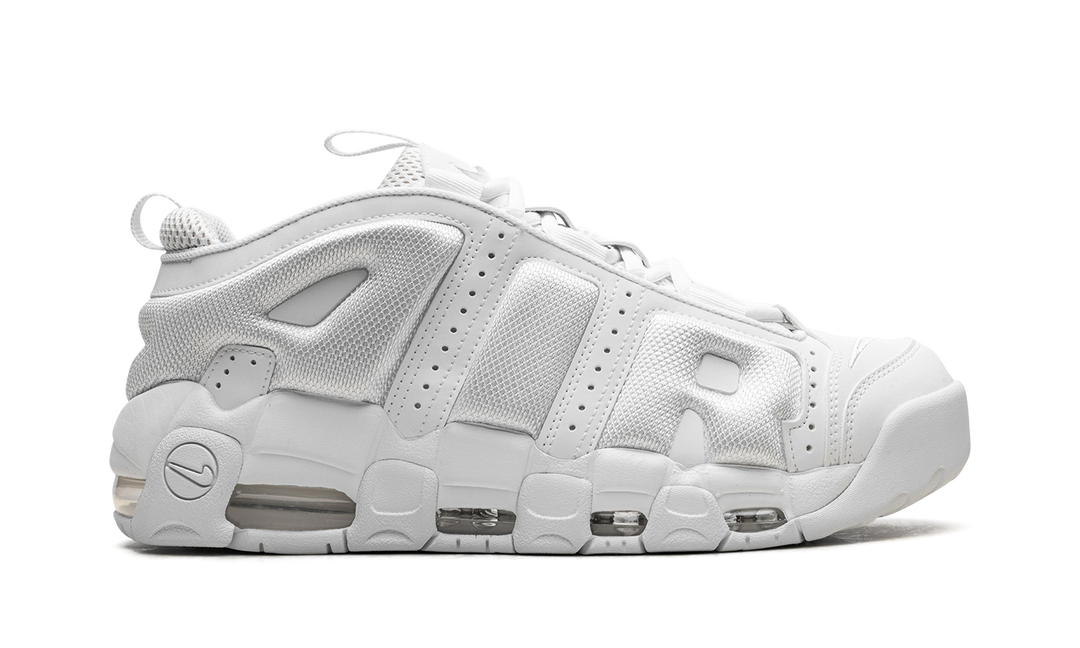 NIKE AIR MORE UPTEMPO LOW TRIPLE WHITE