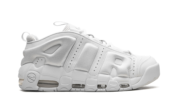 NIKE AIR MORE UPTEMPO LOW TRIPLE WHITE — Stock