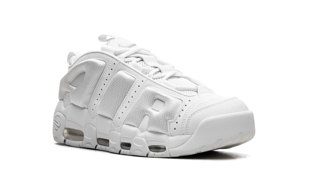 NIKE AIR MORE UPTEMPO LOW TRIPLE WHITE