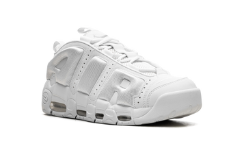 NIKE AIR MORE UPTEMPO LOW TRIPLE WHITE — Stock