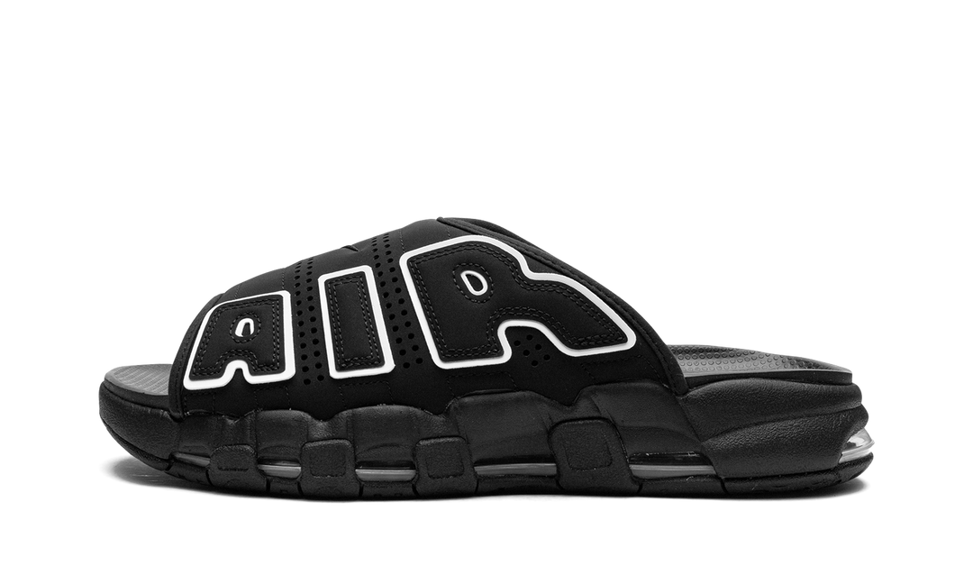 NIKE AIR MORE UPTEMPO SLIDE OG BLACK WHITE