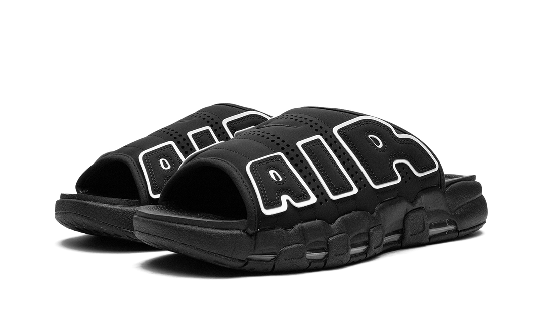 NIKE AIR MORE UPTEMPO SLIDE OG BLACK WHITE