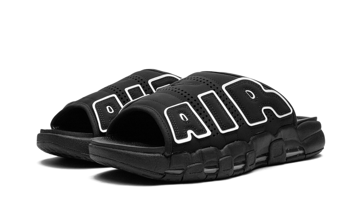 NIKE AIR MORE UPTEMPO SLIDE OG BLACK WHITE