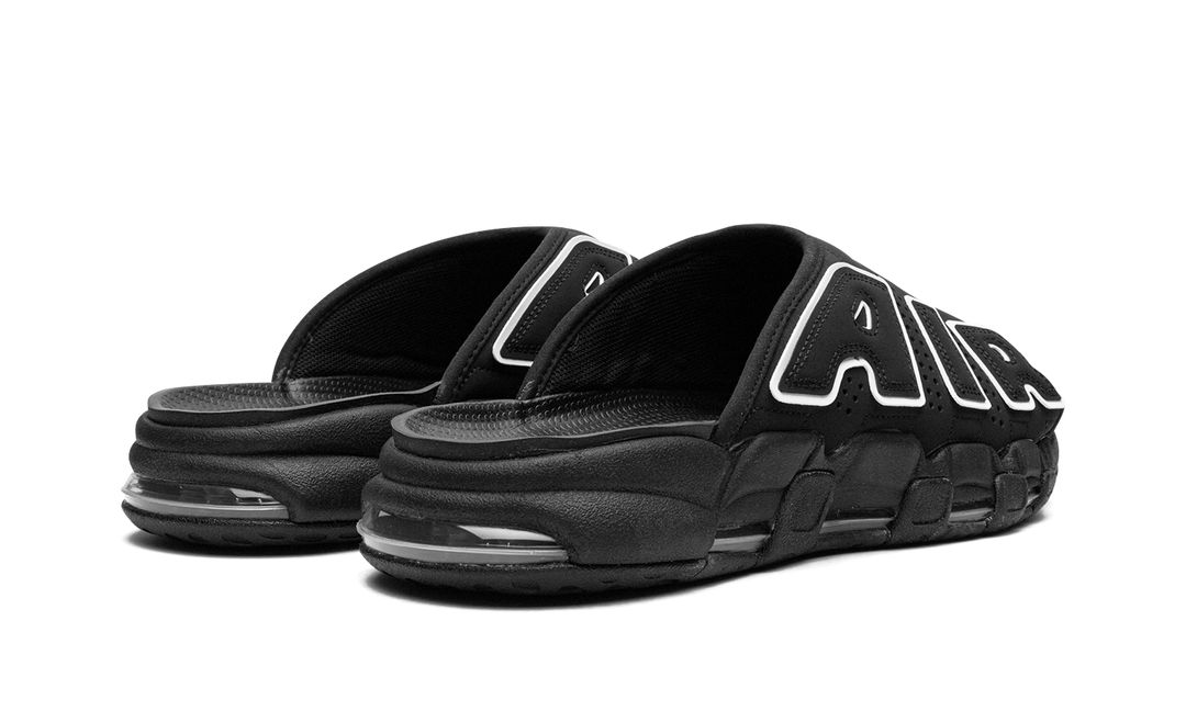 NIKE AIR MORE UPTEMPO SLIDE OG BLACK WHITE