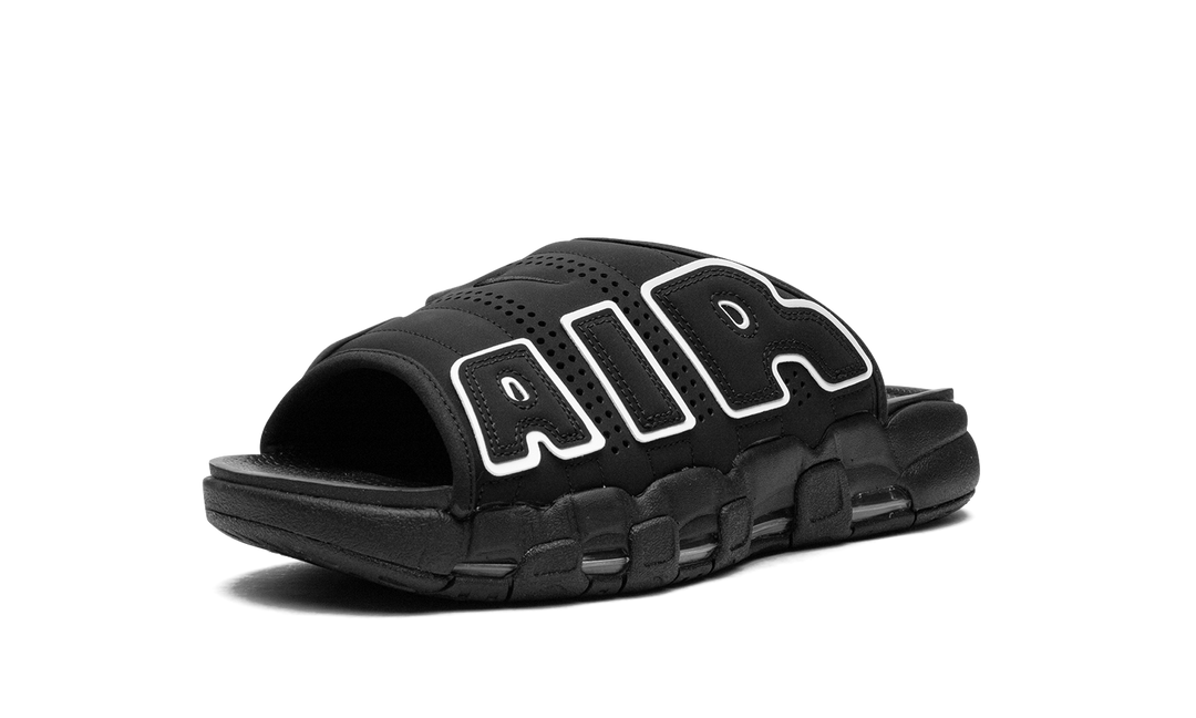 NIKE AIR MORE UPTEMPO SLIDE OG BLACK WHITE