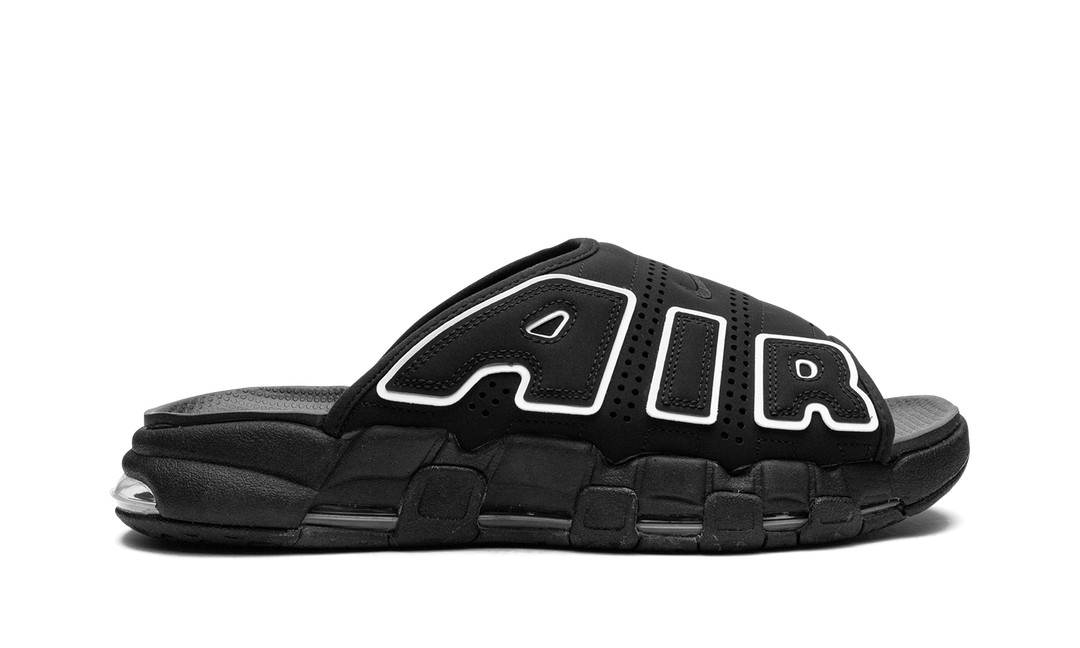 NIKE AIR MORE UPTEMPO SLIDE OG BLACK WHITE