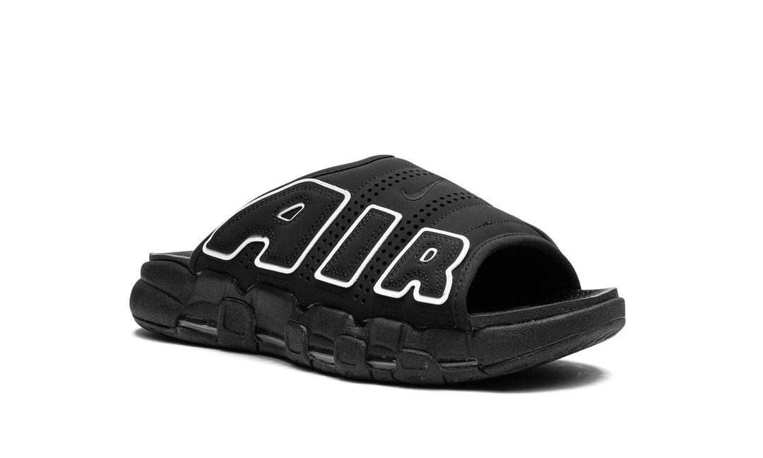 NIKE AIR MORE UPTEMPO SLIDE OG BLACK WHITE