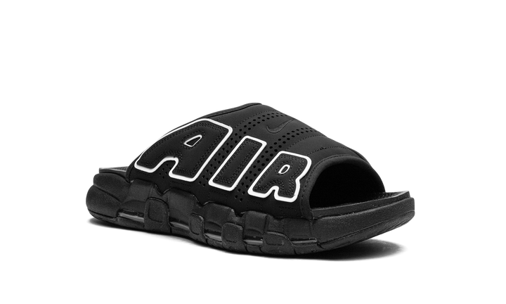 NIKE AIR MORE UPTEMPO SLIDE OG BLACK WHITE