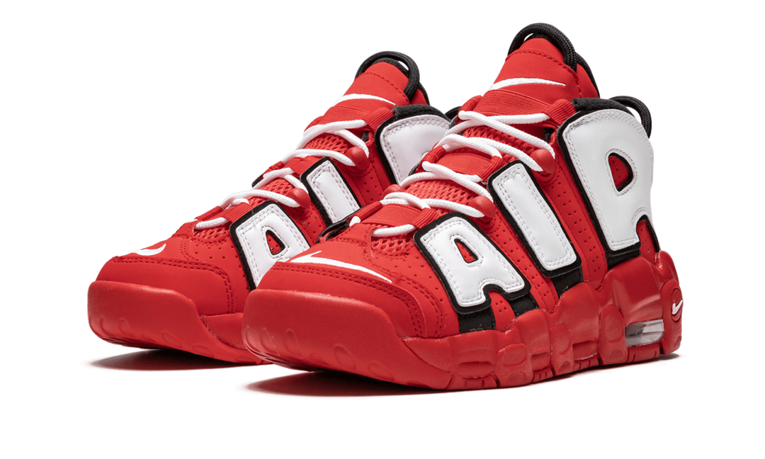 NIKE AIR MORE UPTEMPO UNIVERSITY RED BLACK WHITE GS