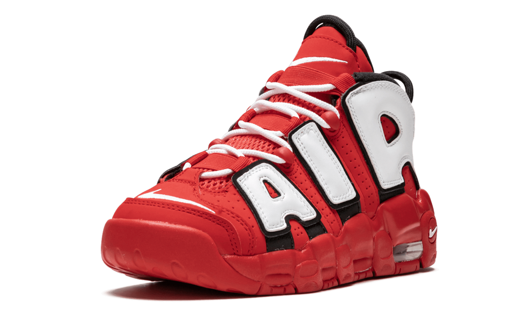 NIKE AIR MORE UPTEMPO UNIVERSITY RED BLACK WHITE GS