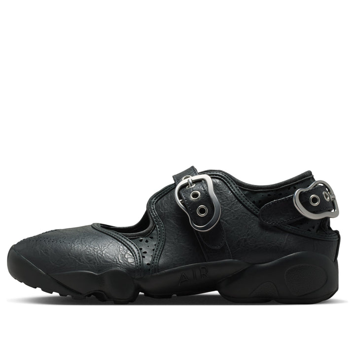 NIKE AIR RIFT LEATHER ANTHRACITE METALLIC SILVER WOMENS