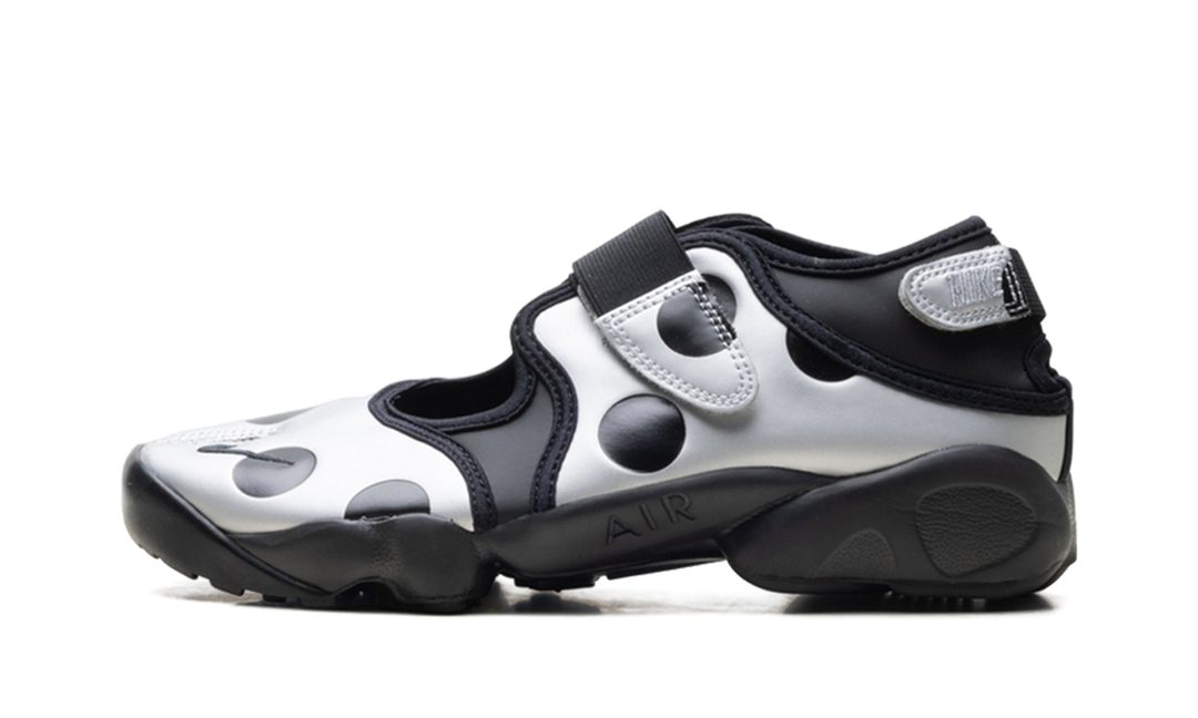 NIKE AIR RIFT POLKA DOTS BLACK METALLIC SILVER WOMENS