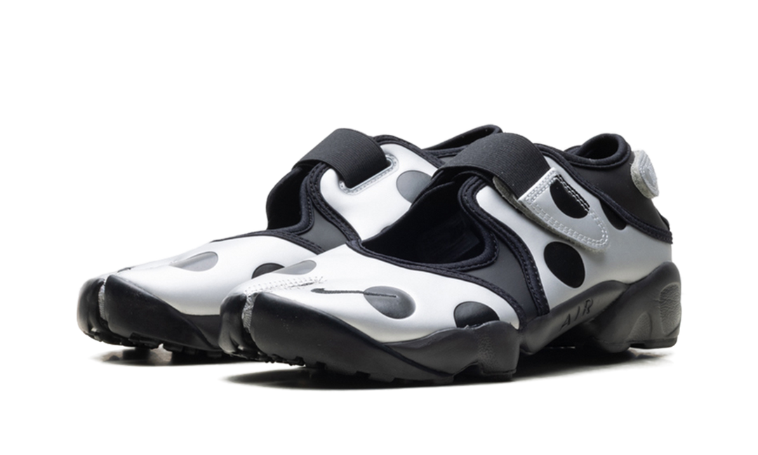 NIKE AIR RIFT POLKA DOTS BLACK METALLIC SILVER WOMENS