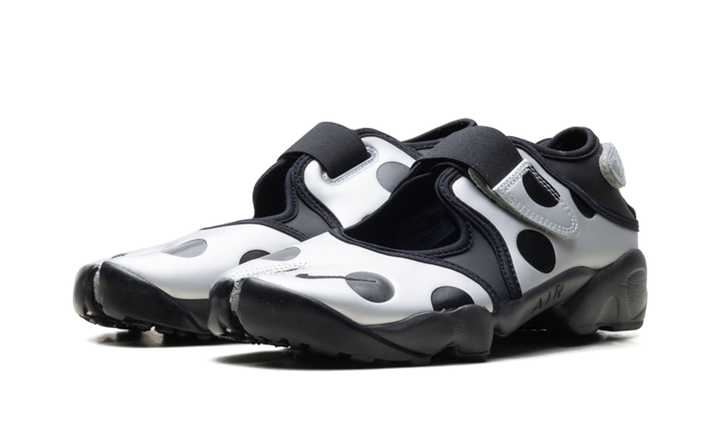 NIKE AIR RIFT POLKA DOTS BLACK METALLIC SILVER WOMENS