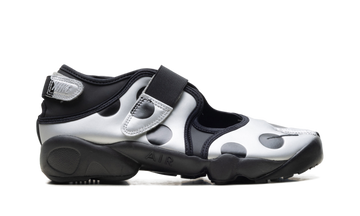 NIKE AIR RIFT POLKA DOTS BLACK METALLIC SILVER WOMENS — Stock
