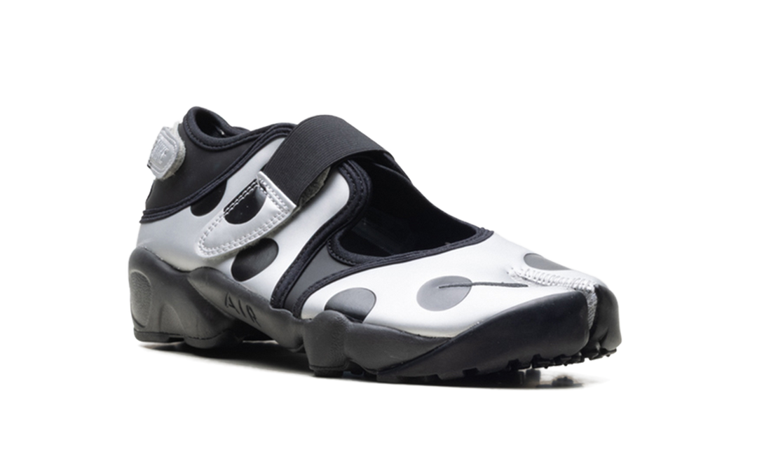 NIKE AIR RIFT POLKA DOTS BLACK METALLIC SILVER WOMENS