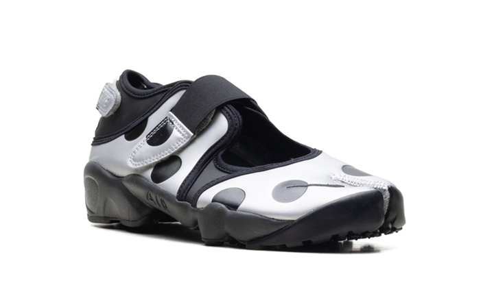NIKE AIR RIFT POLKA DOTS BLACK METALLIC SILVER WOMENS