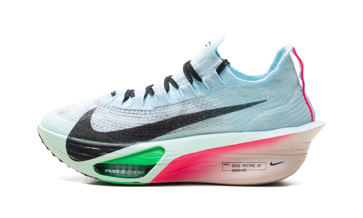 NIKE AIR ZOOM ALPHAFLY NEXT% 3 GLACIER BLUE MINT FOAM GREEN SHOCK BLACK WOMENS