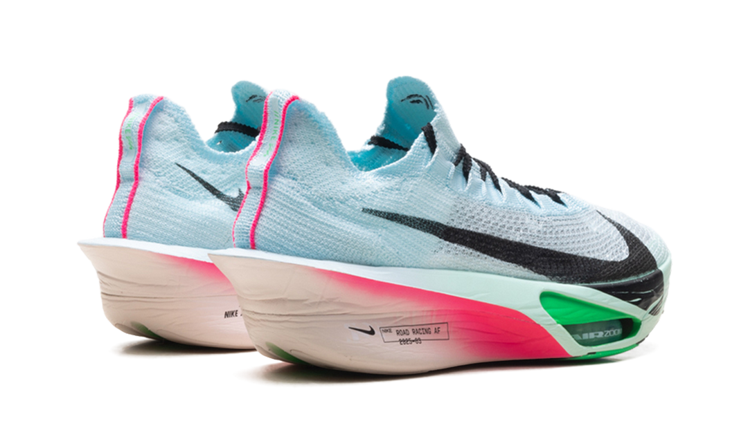 NIKE AIR ZOOM ALPHAFLY NEXT% 3 GLACIER BLUE MINT FOAM GREEN SHOCK BLACK WOMENS