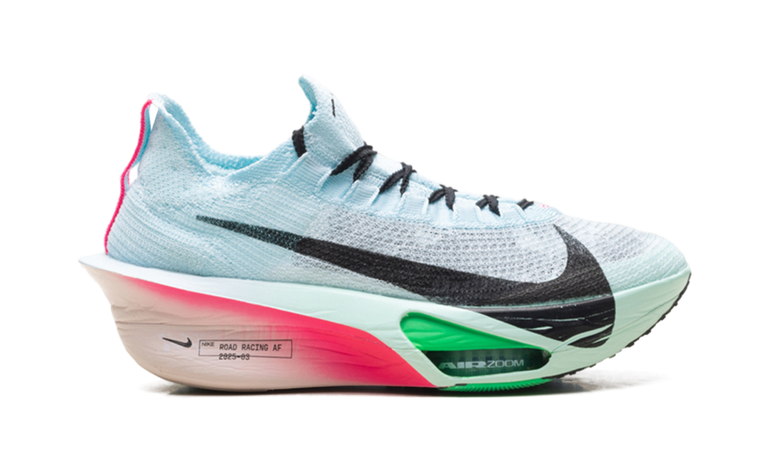NIKE AIR ZOOM ALPHAFLY NEXT% 3 GLACIER BLUE MINT FOAM GREEN SHOCK BLACK WOMENS