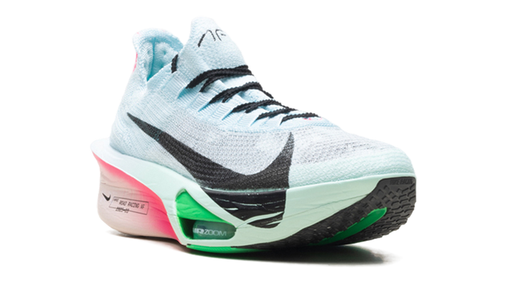 NIKE AIR ZOOM ALPHAFLY NEXT% 3 GLACIER BLUE MINT FOAM GREEN SHOCK BLACK WOMENS