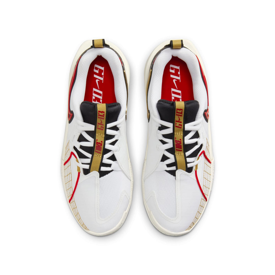 NIKE AIR ZOOM GT CUT 3 WHITE BLACK UNIVERSITY RED GS