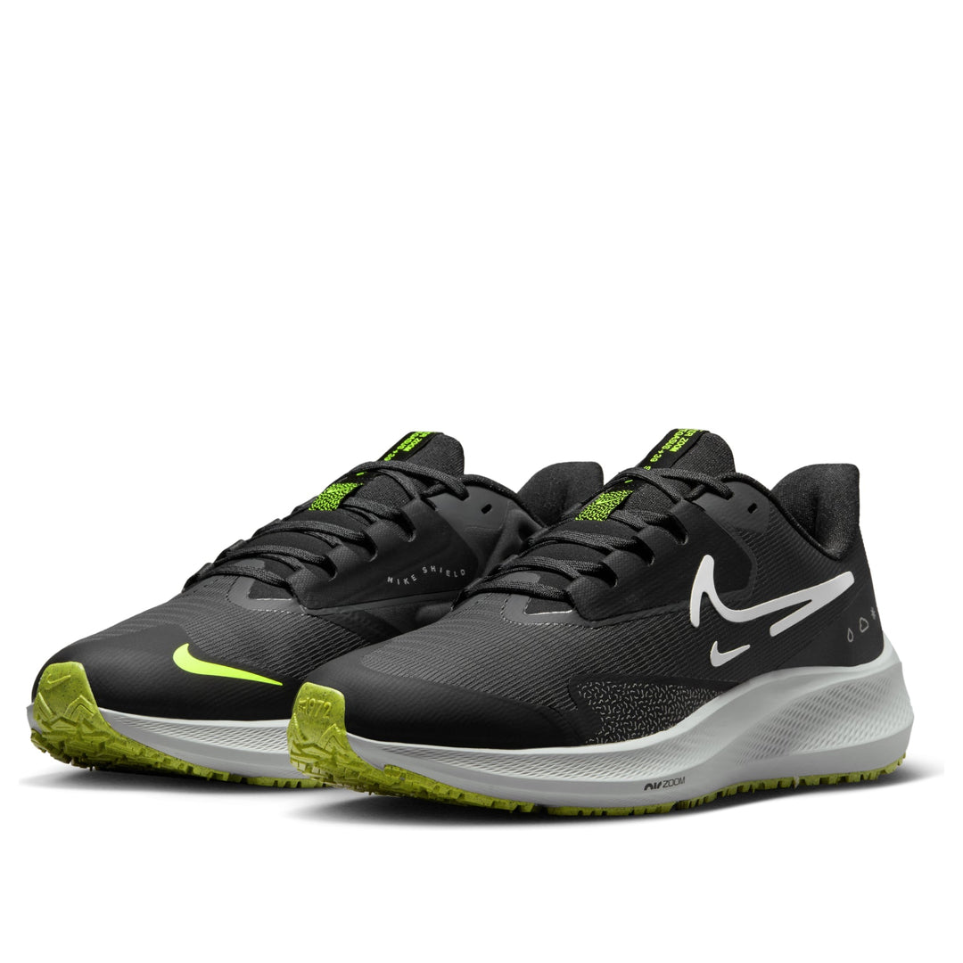 NIKE AIR ZOOM PEGASUS 39 SHIELD BLACK DARK SMOKE GREY VOLT