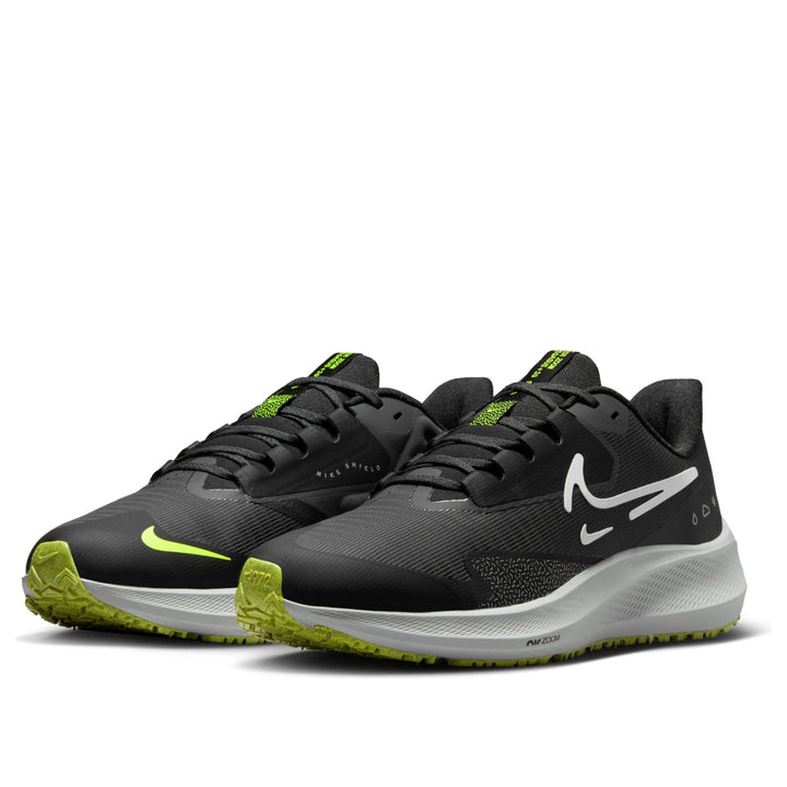 NIKE AIR ZOOM PEGASUS 39 SHIELD BLACK DARK SMOKE GREY VOLT