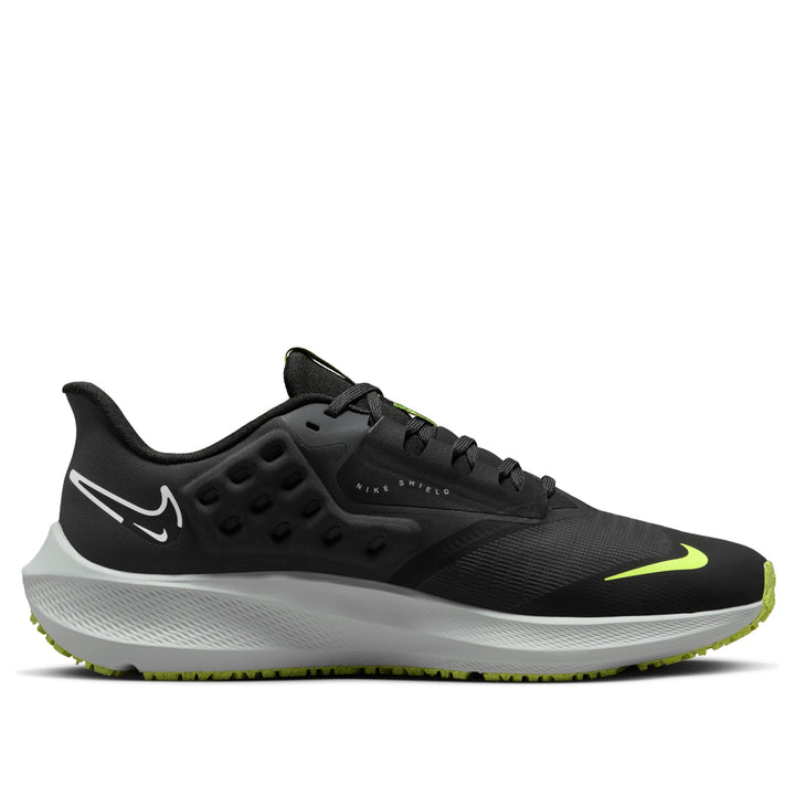 NIKE AIR ZOOM PEGASUS 39 SHIELD BLACK DARK SMOKE GREY VOLT