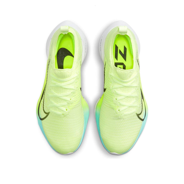 NIKE AIR ZOOM TEMPO NEXT% FLYKNIT VOLT LIGHT BLUE WOMENS