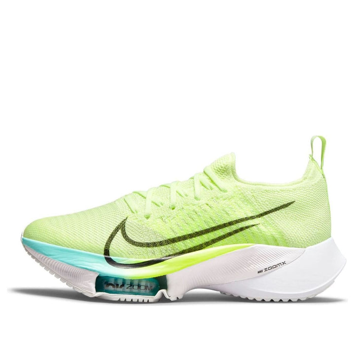 NIKE AIR ZOOM TEMPO NEXT% FLYKNIT VOLT LIGHT BLUE WOMENS