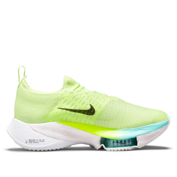 NIKE AIR ZOOM TEMPO NEXT% FLYKNIT VOLT LIGHT BLUE WOMENS