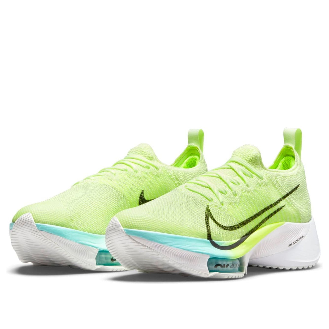 NIKE AIR ZOOM TEMPO NEXT% FLYKNIT VOLT LIGHT BLUE WOMENS