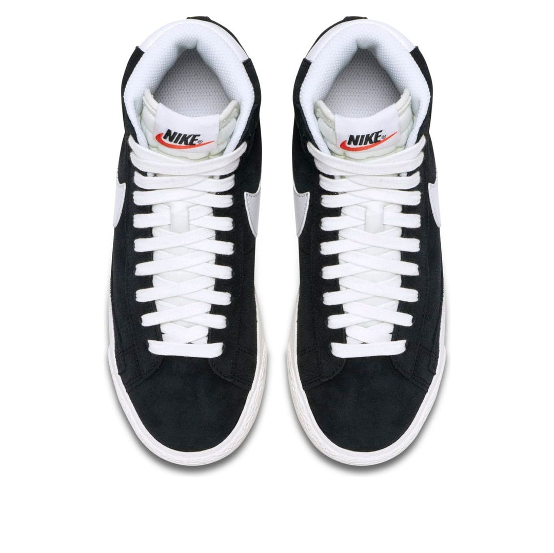 NIKE BLAZER MID SUEDE BLACK WHITE GS