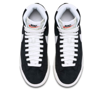 NIKE BLAZER MID SUEDE BLACK WHITE GS — Stock