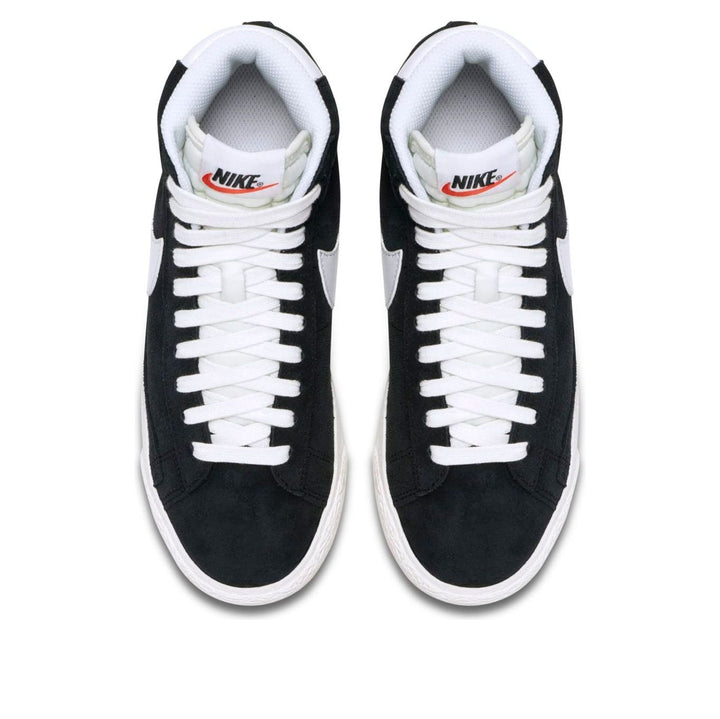 NIKE BLAZER MID SUEDE BLACK WHITE GS
