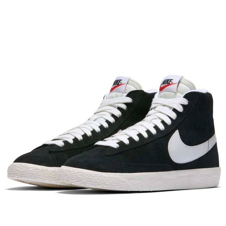 NIKE BLAZER MID SUEDE BLACK WHITE GS